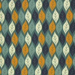 Sweat - Basel Swafing - Blätter dunkeltürkis